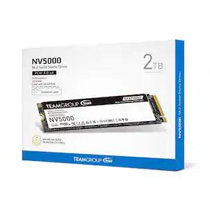 Unidad de estado solido TEAMGROUP NV5000 M.2 PCIe 4.0 SSD M.2 2TB, PCIe Gen4x4 con NVMe