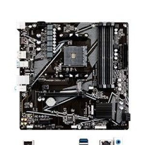 Motherboard Gigabyte A520M DS3H V2 (rev. 1.0), AM4, DDR4, HDMI, DP, HD Audio.