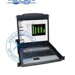 Consola KVM TrippLite para instalacion en rack de 1U de 8 puertos con LCD de 19". + 8 cables combinados para PS2/USB, controla hasta 8 computadoras con un solo KVM con consola integrada.