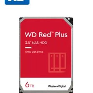 Disco duro Western Digital Red Plus WD60EFPX, 6TB, SATA, 5400rpm, 3.5", Cache 256MB