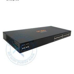 Switch HPE Aruba 2930F, 24 RJ-45 GbE, 4 SFP.  Capacidad Switching 56 Gbps, rendimiento 41.7 Mpps, procesador Dual Core ARM Cortex A9 1016 MHz, memoria 1GB DDR3 SDRAM, buffer de 12.38 MB, 4 GB