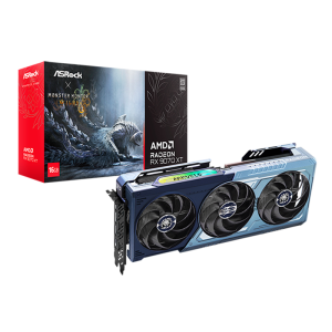 Tarjeta de video ASRock AMD Radeon? RX 9070 XT Monster Hunter Wilds, 16GB GDDR6, PCIe5