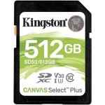 MEMORIA SDHC 512GB 100MB/S C10 KINGSTON (SDS2/512GB)