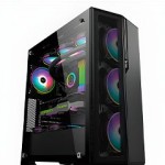 Case Gamer Teros TE1175N, Mid Tower, Negro, USB 3.0, USB 2.0, Audio.