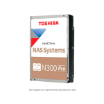 Disco duro Toshiba N300 PRO NAS, 16TB, SATA 6.0Gb/s, 7200rpm, 1024MB Cache, 3.5".