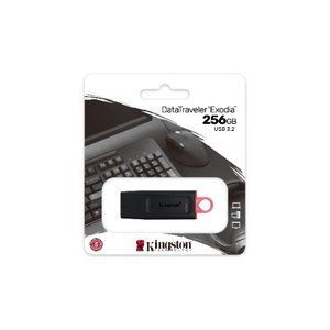 Memoria Flash USB Kingston DataTraveler Exodia 256GB, USB 3.2 Gen 1, Color Rojo.