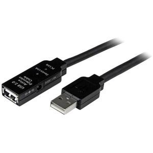 StarTech.com Cable de ExtensiÃ³n Alargador de 15m USB 2.0 Hi Speed Alta Velocidad Activo Amplificado - Macho a Hembra USB A - Negr