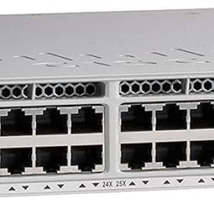 Switch  CISCO Catalyst C9200L-48P-4G-E PoE+  48 Puertos 10/100/100 9200L-48P-4G-E Catalyst 9200L de  48 puertos Full POE+ 4x1G 4x 1G uplinks fijos 1 Fuente de poder compatible - Modular - 4 R