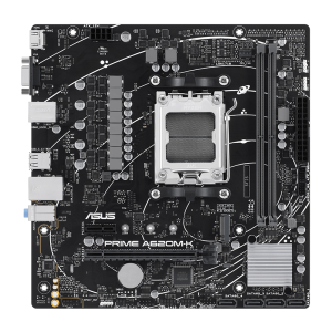 Motherboard ASUS PRIME A620M-K, Chipset AMD A620, Socket AMD AM5, Micro ATX