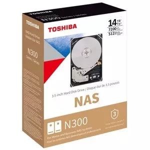 Disco duro Toshiba N300 NAS, 14TB, SATA 6.0Gb/s, 7200rpm, 512MB Cache, 3.5".