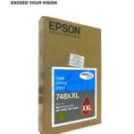 Epson T748XXL Cartucho de Tinta Color Cyan DuraBrite Pro de alta capacidad extra.