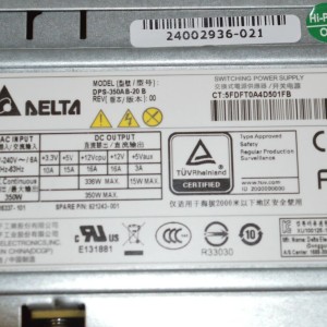 Fuente de Poder HP 816337-101  ML30 G9 350W  DPS-350AB-20  821243-001 Usado Garantia 12 Meses